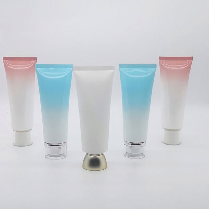 50ML 100ML 200MLEmpty Matte Black Soft Tubes Refillable Plastic Lotion Squeeze Cosmetic Packaging Cream Tube Flip Lids Container