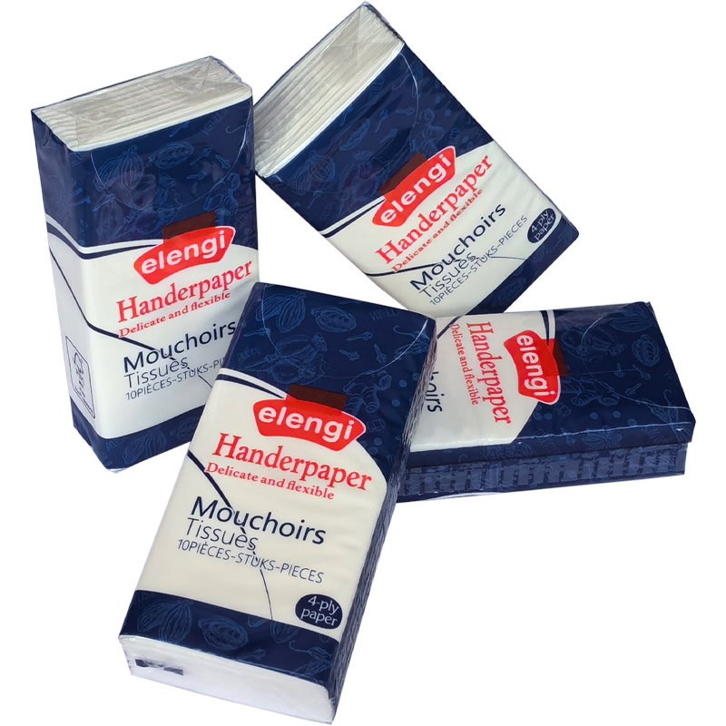 Wholesale 4plys Mini Pocket Tissue Bag Handkerchief Paper Soft Bag Pocket Tissue