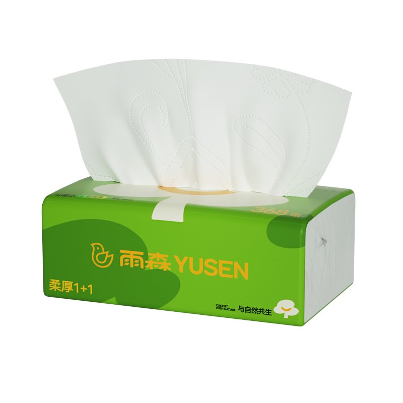 OEM organic facial tissue paper 10 packets 3 layers 4 layer 300 sheets household virgin wood pulp tissue paper napkins