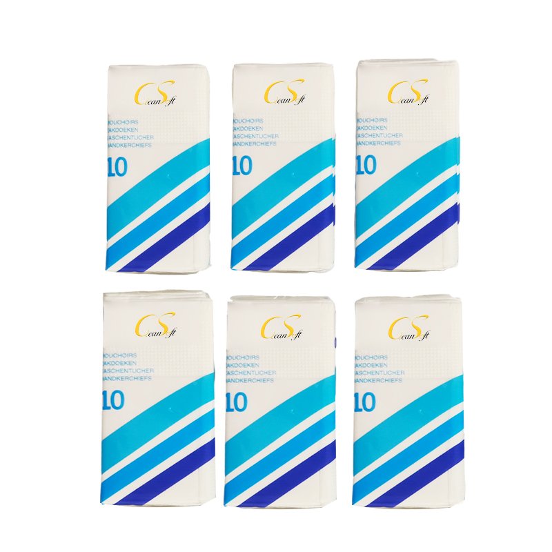 Disposable Custom Water Absorption Pocket Facial Tissue Paper Handkerchief Pocket Tissue Paper