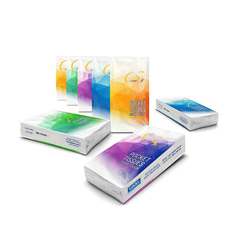 Disposable Custom Water Absorption Pocket Facial Tissue Paper Handkerchief Pocket Tissue Paper