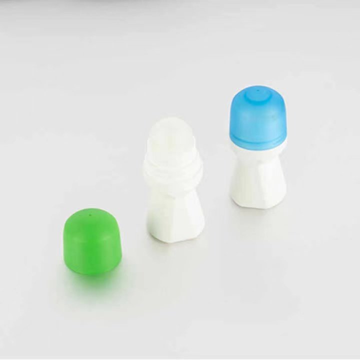 2024 Wholesale Free Sample 50ml Custom Special Design Deodorant Bottle Plastic Roll On Bottle