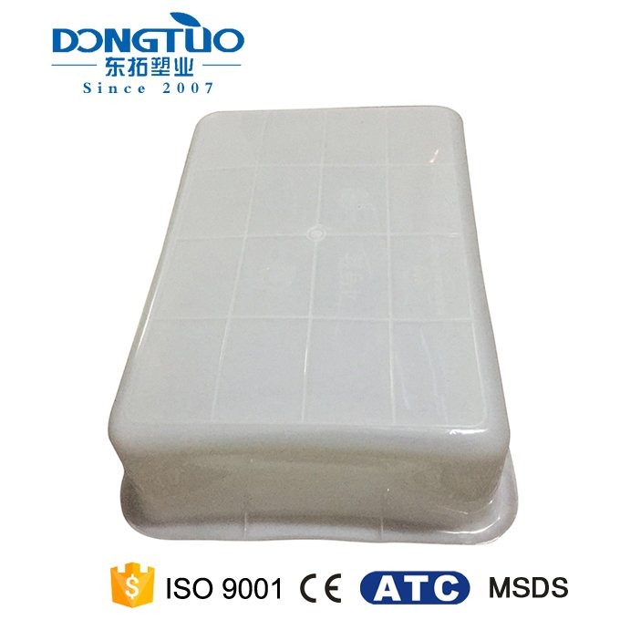 Plastic rectangular box custom size tableware plastic container for small parts