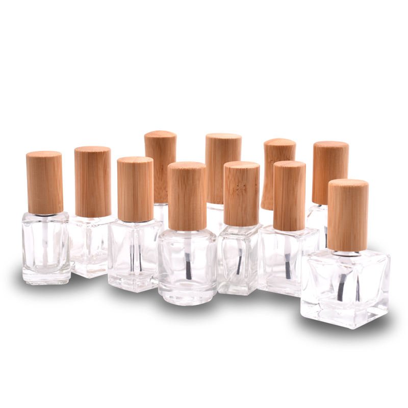 5ml 8ml 10ml 15ml Empty Nail Polish Bottles With Brush Gel Polish Black Glass Refillable Finger Nail Polish Bottle