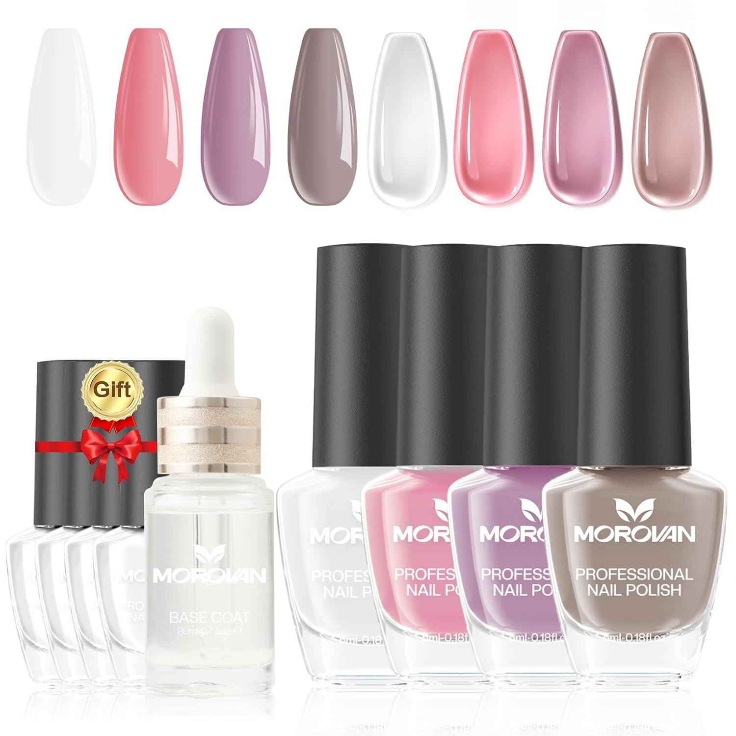 5ml 8ml 10ml 15ml Empty Nail Polish Bottles With Brush Gel Polish Black Glass Refillable Finger Nail Polish Bottle
