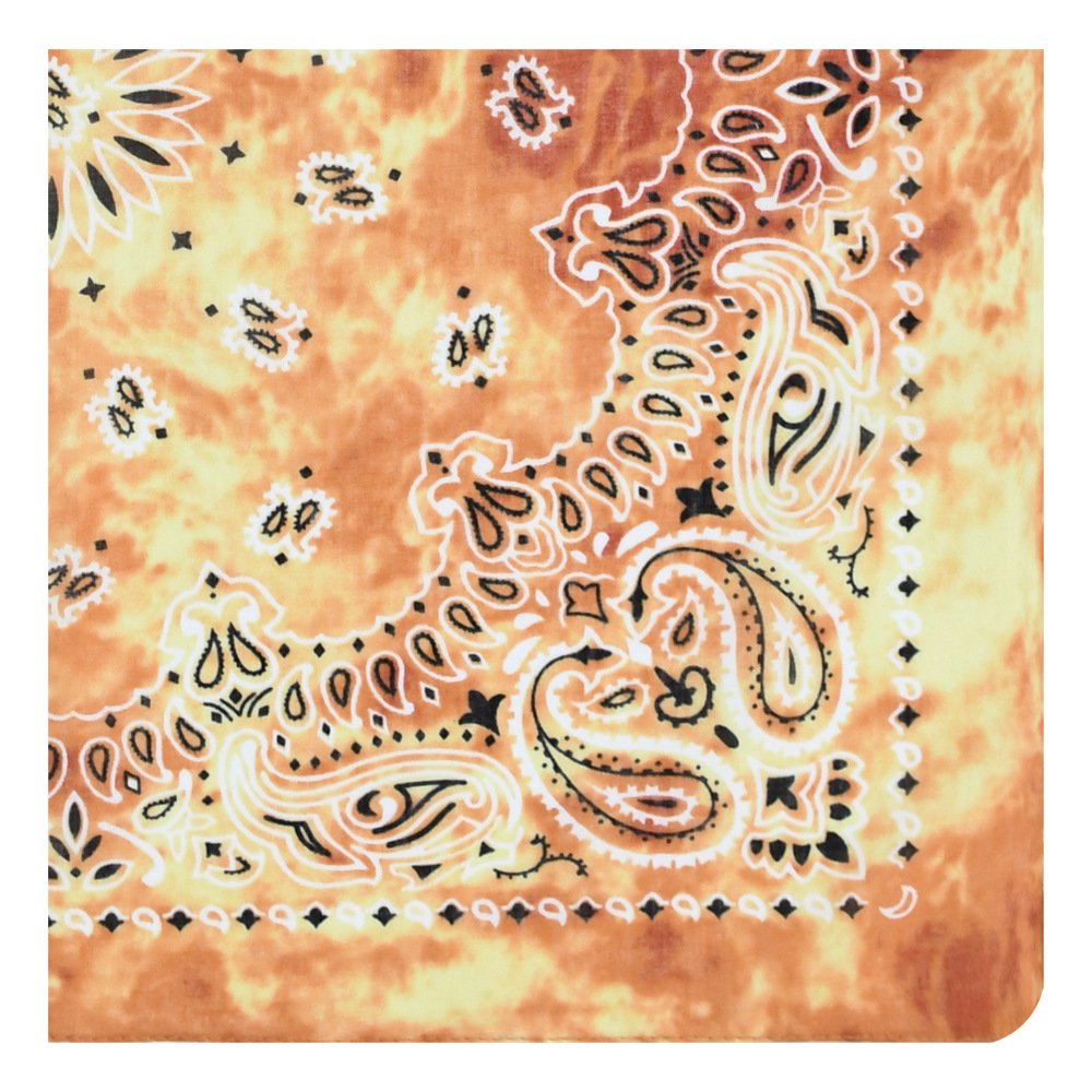 Square Paisley Scarf Bandana Handkerchiefs Basics Black 100% Cotton for Men Women Wholesale 21 Inches Adult Multifunction YOLO