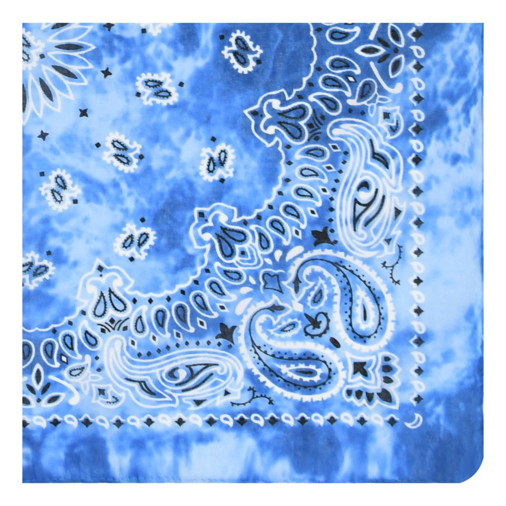 Square Paisley Scarf Bandana Handkerchiefs Basics Black 100% Cotton for Men Women Wholesale 21 Inches Adult Multifunction YOLO