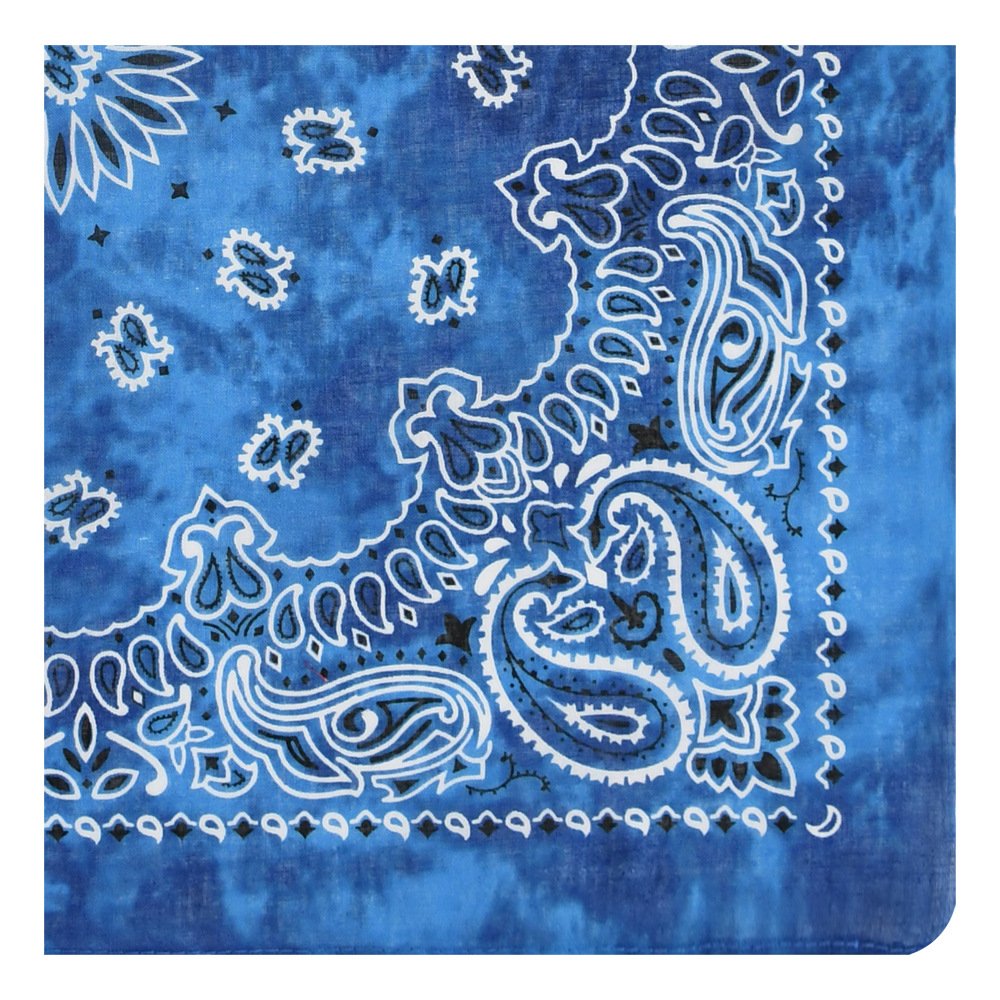Square Paisley Scarf Bandana Handkerchiefs Basics Black 100% Cotton for Men Women Wholesale 21 Inches Adult Multifunction YOLO