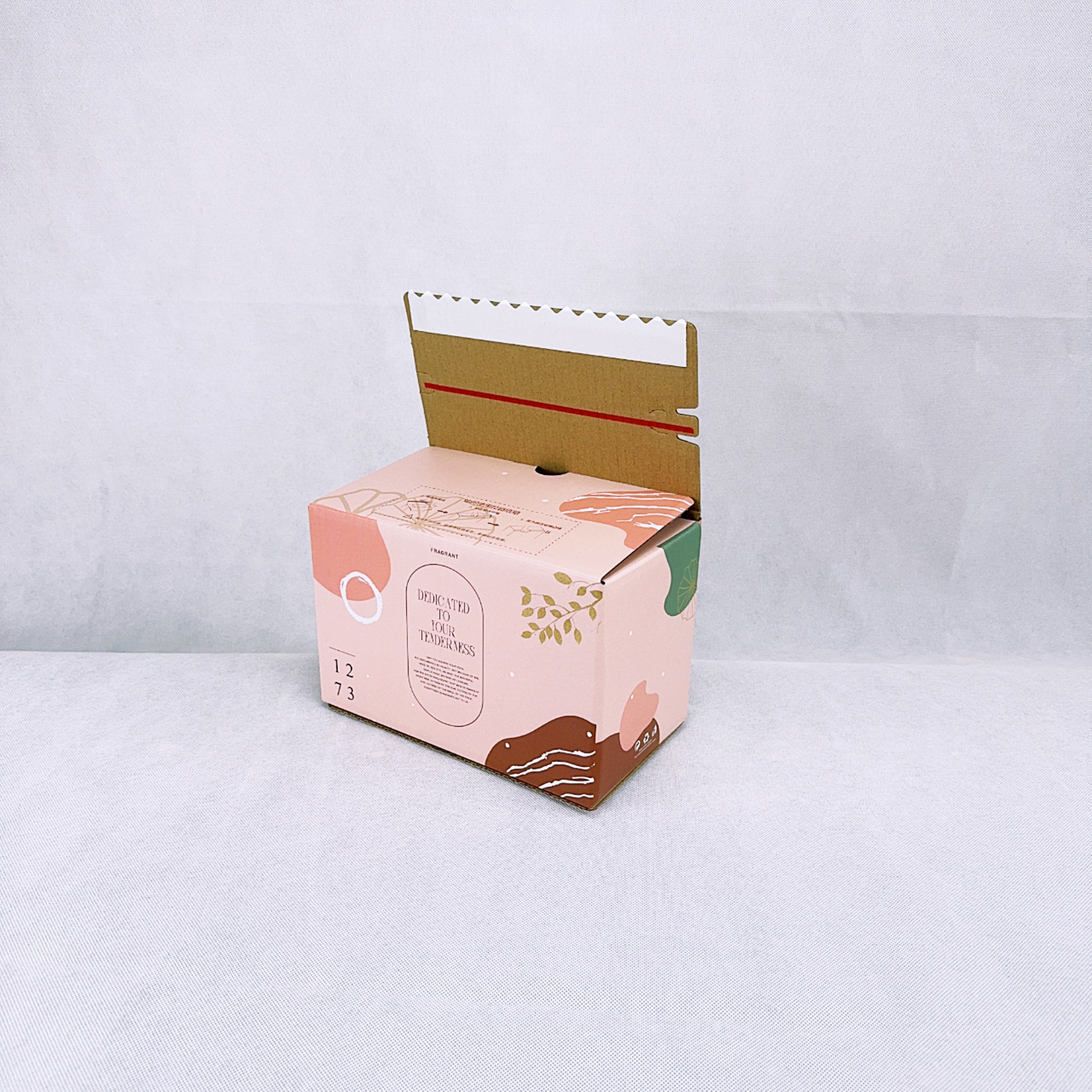 Custom Mailer box with Tear strip self seal stick packaging biodegradable corrugated shipping carton zipper postal paper boxes