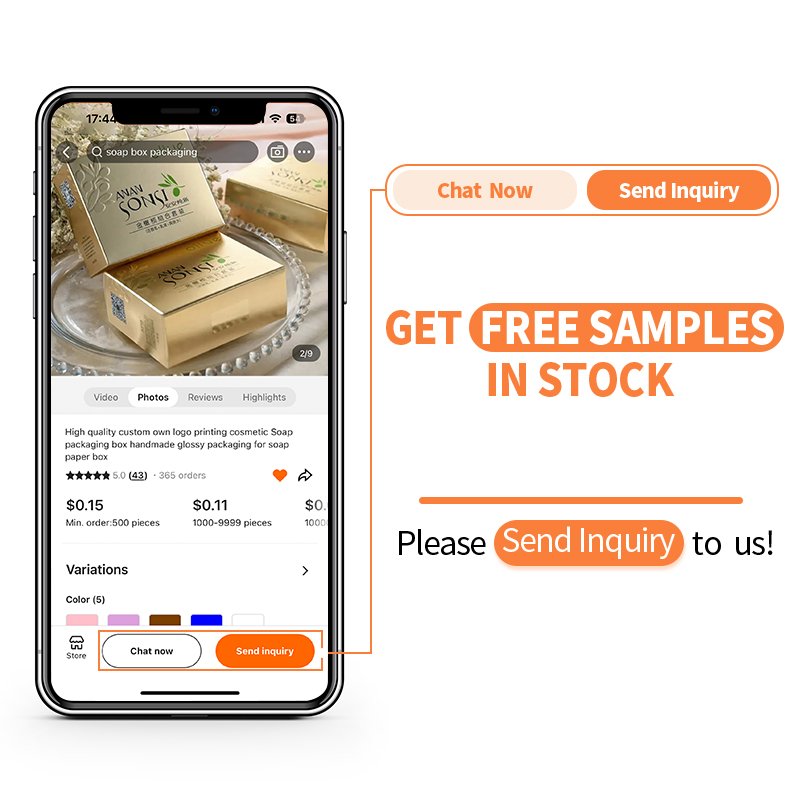 High quality custom own logo printing cosmetic box Soap paper packaging box handmade glossy packaging for soap paper box
