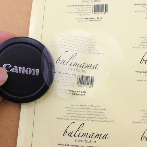 wholesale personalised customised round transparent label clear custom stickers roll logo stickers for packaging