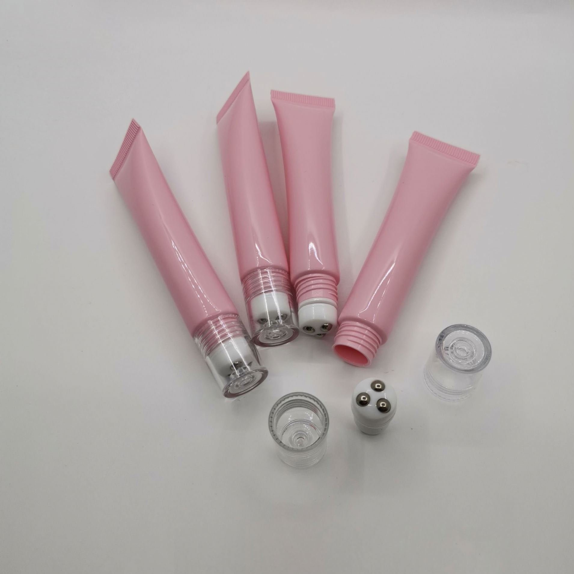 20ml Eye Cream Hose Package Cosmetic Hose Roller Ball Massage Head Pe Plastic Tube