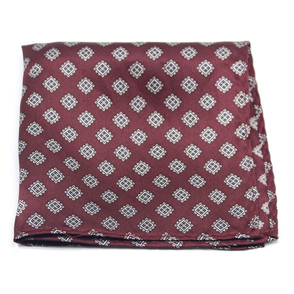 Customized Wholesale Cheap Men 100% Silk Jacquard Woven Machine Stitched Hem HandkerChiefs Pocket Square