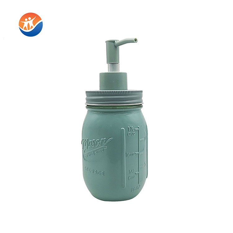 hand metal/plastic soap lotion pump 500ml glass bottle mason jar