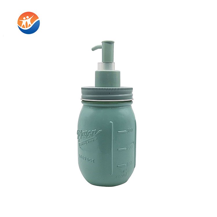 hand metal/plastic soap lotion pump 500ml glass bottle mason jar