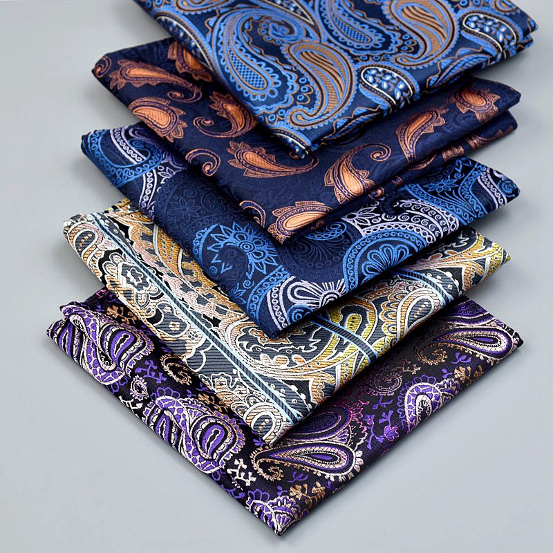 High Quality Solid Color Sweat-absorbent Men handkerchief cotton pocket square scarf