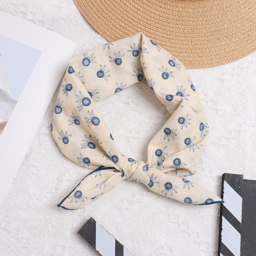 Cheaper Price Print Square Scarves handkerchief cotton high quality Custom Bandana Cotton Scarf For Fashion Women