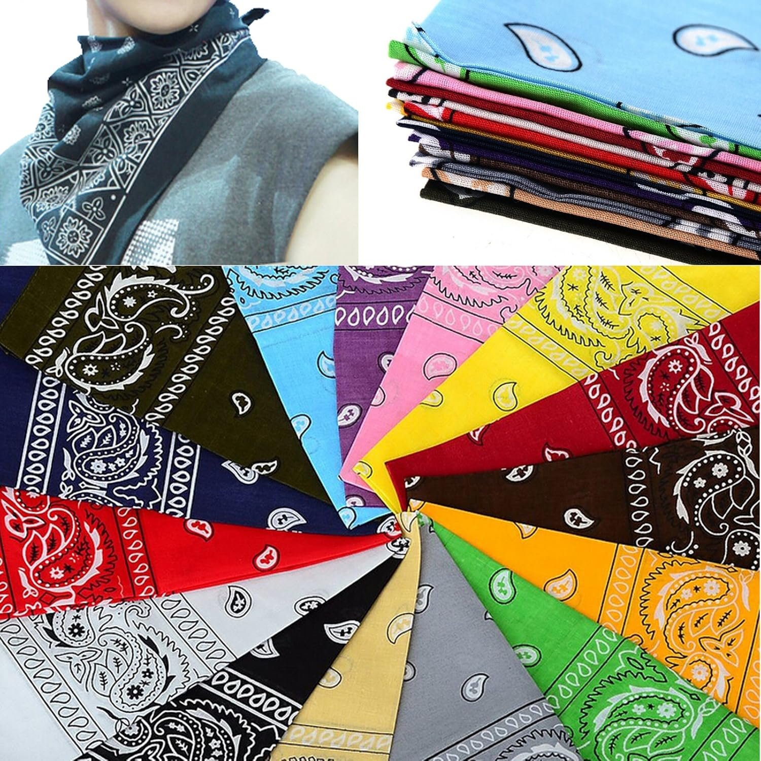 Manufacturers direct custom 55*55cm square handkerchief can be customized logo scarf