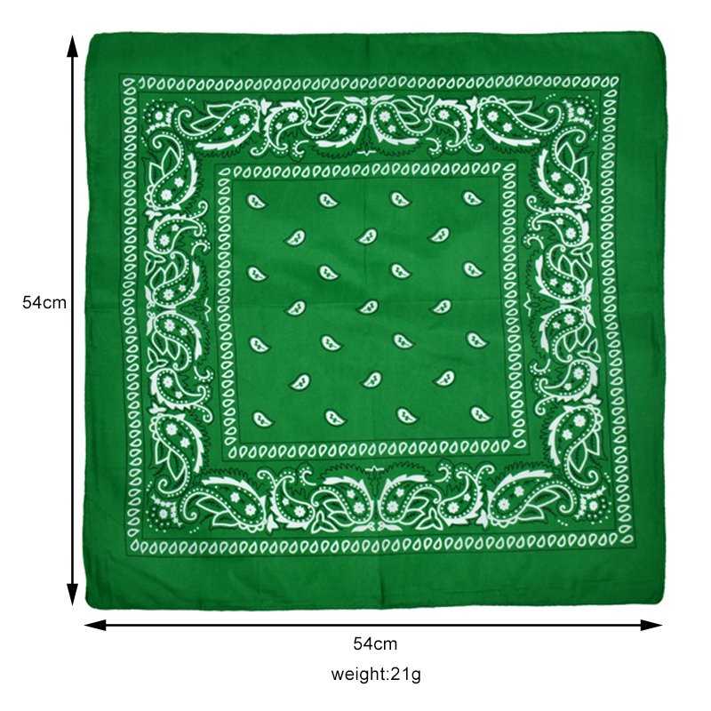 Wholesale Assorted Bandanas Polyester Novelty Double Sided Print Paisley Cowboy Bandana Party Favor Scarf Headband Handkerchiefs