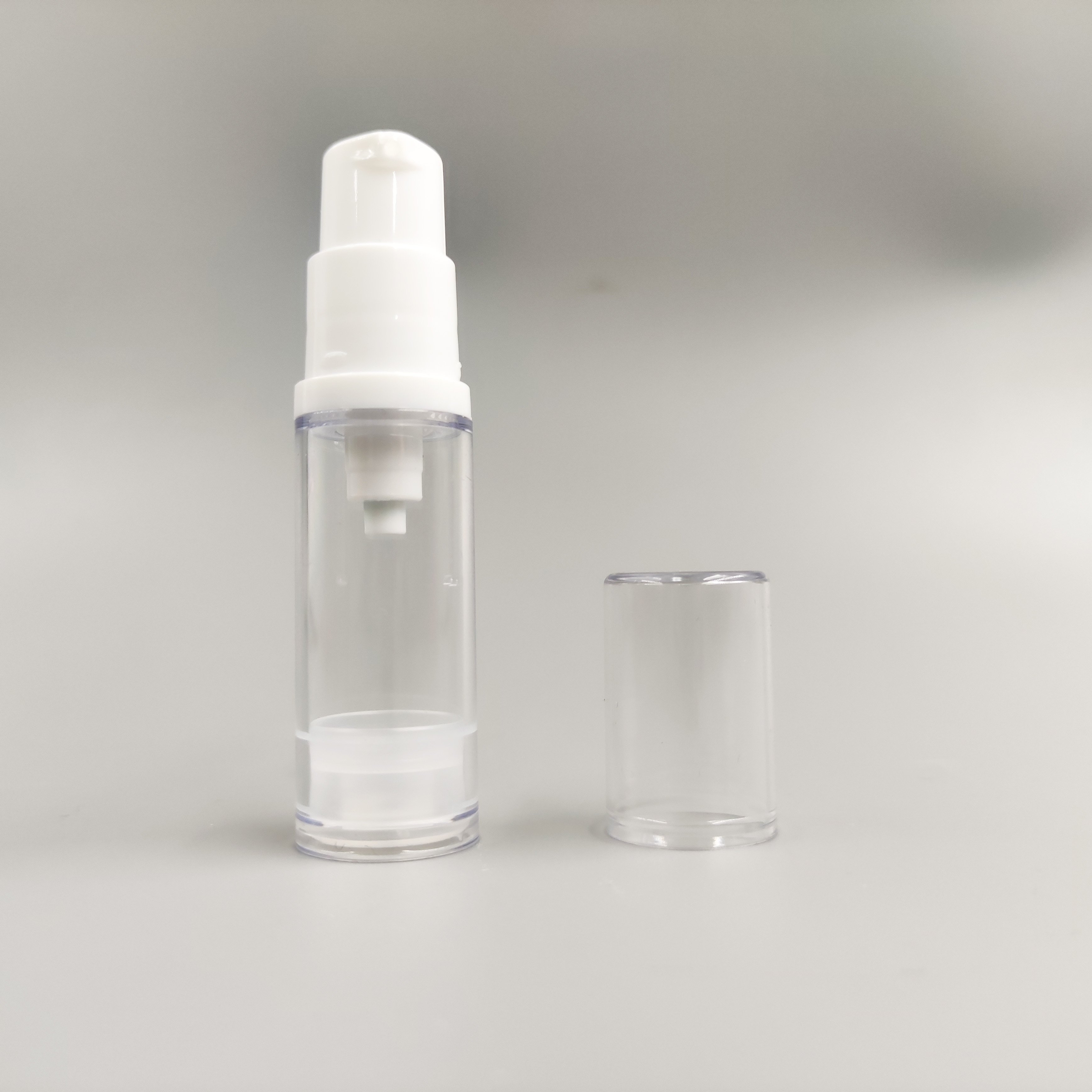 5ml,10ml,12ml,15ml enpty airless pump bottle plastic profession manufacture customized factory