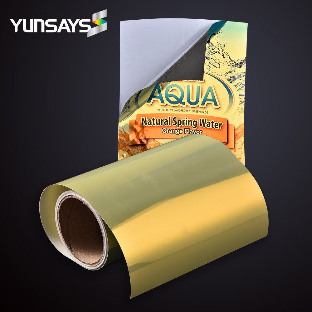 inkjet glossy gold Label Inkjet material A4 Custom Gold Metallic Sticker Paper For Inkjet Printer