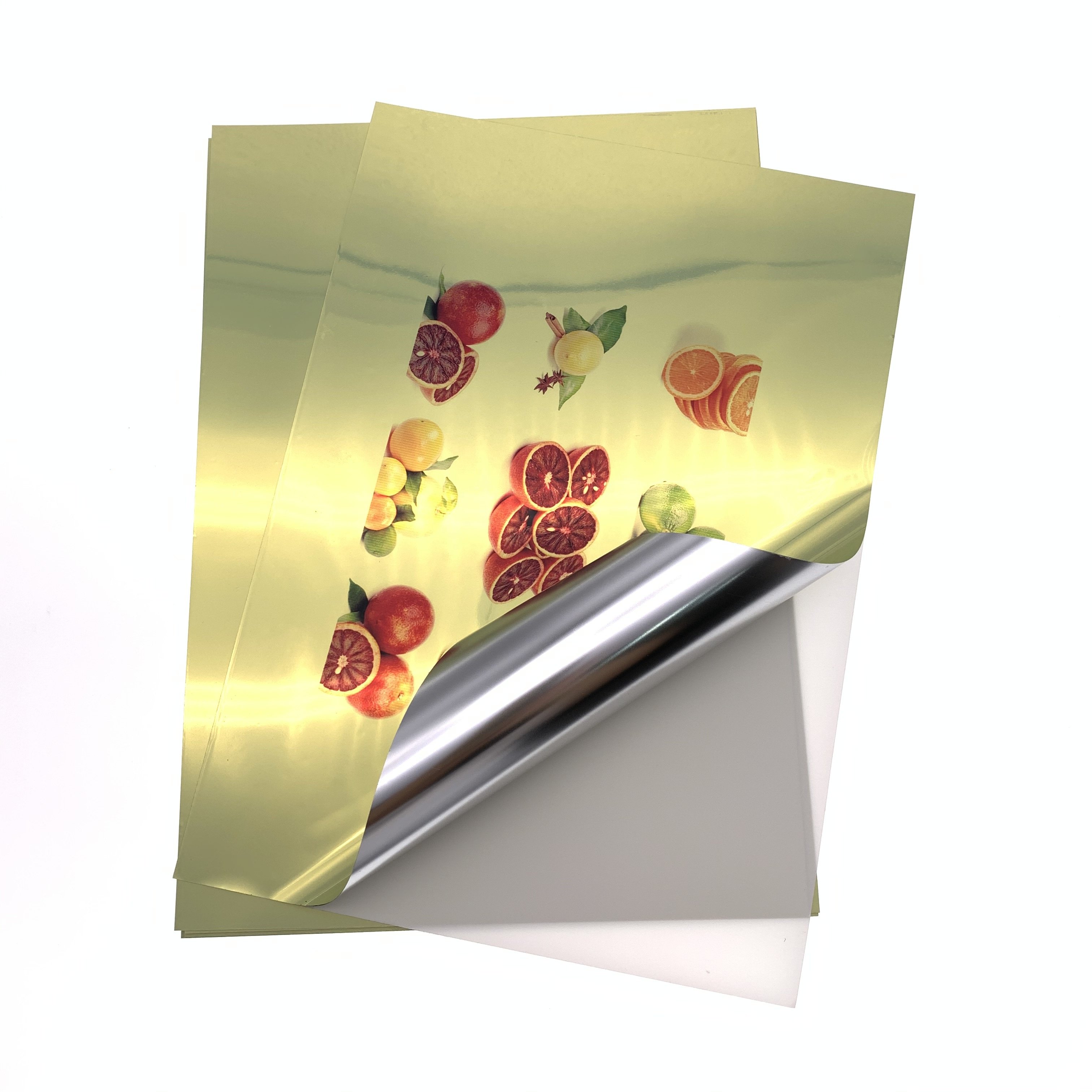 inkjet glossy gold Label Inkjet material A4 Custom Gold Metallic Sticker Paper For Inkjet Printer
