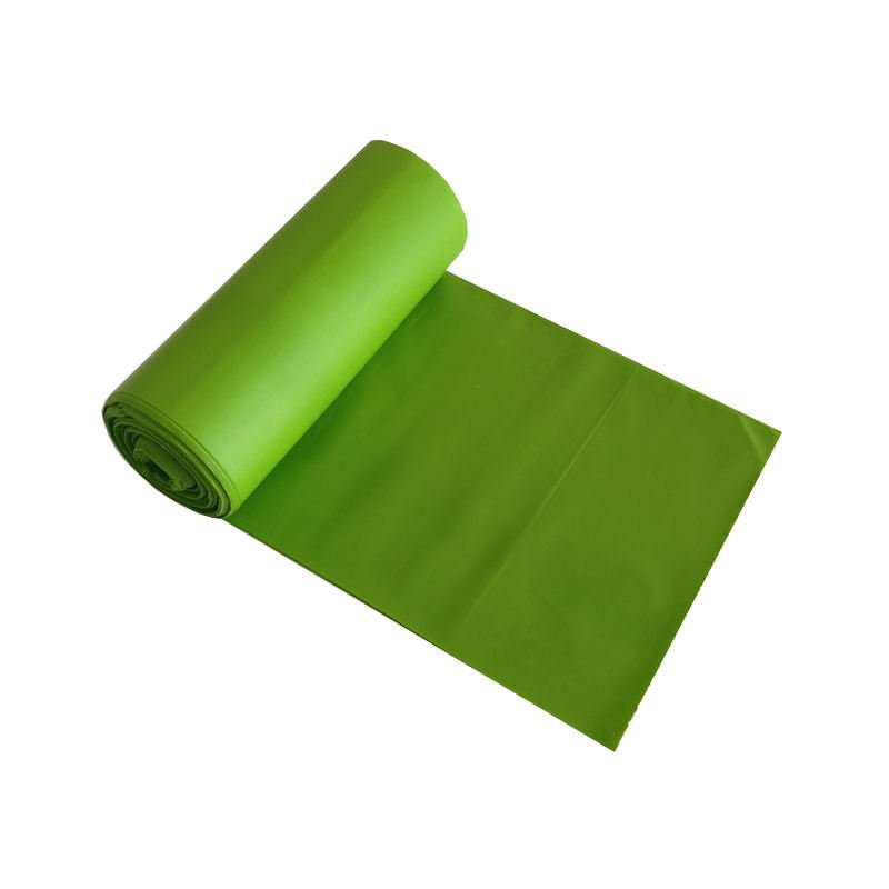 Eco heavy duty customize 100% bio degradable disposable plastic drawstring kitchen rubbish bin trash garbage bag on roll