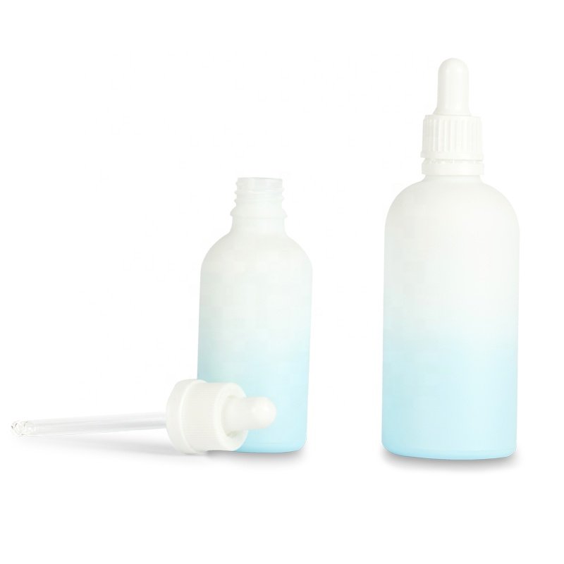 10 ml gradient pink essential oil bottle essence liquid refill vial plastic tip dropper portable lotion spray bottle