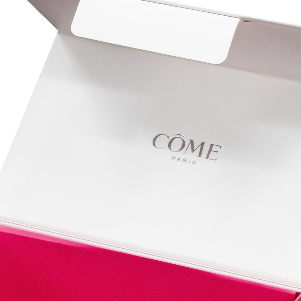 Wholesale Custom Pink for Small Business Rigid Cardboard Foldable Clothing Cosmetic Custom LOGO Hot Stamping Process