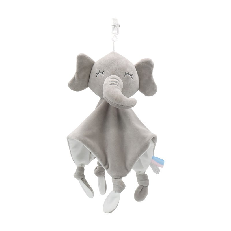 Cute Animals Baby Pure Cotton Cloth Soothing Towel Baby Sleeping Doll Rabbit Handkerchief Soothing toy Sleep toy puppet