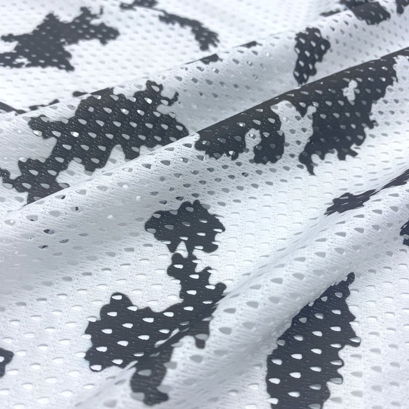 Polyester printed snow camouflage mesh sports fabric for outdoor winter camo uniform pants jacket tube scarf