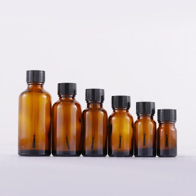 FTS New Design Empty Luxury Round Glass Nail Polish Bottle With Brush Packing