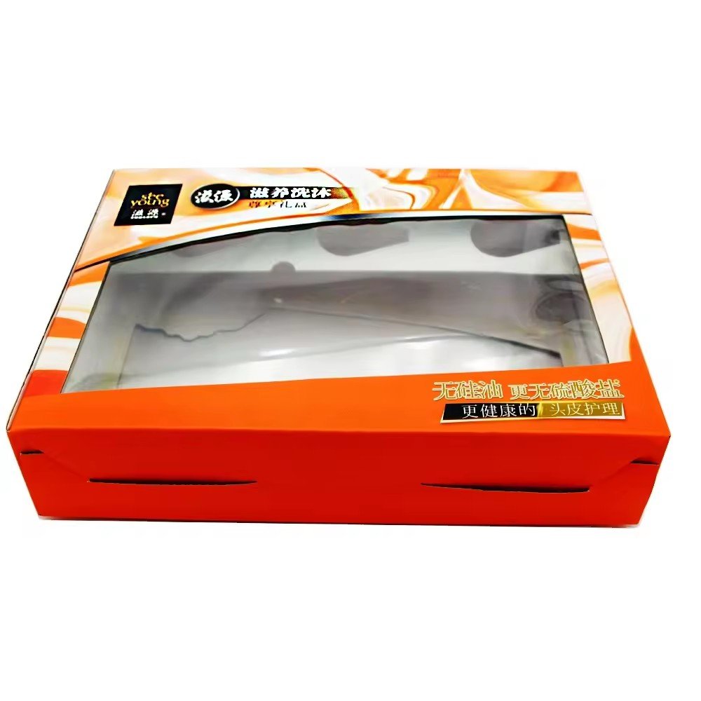 Hot Sale packaging boxes with clear window cardboard packaging box with window colour box with window