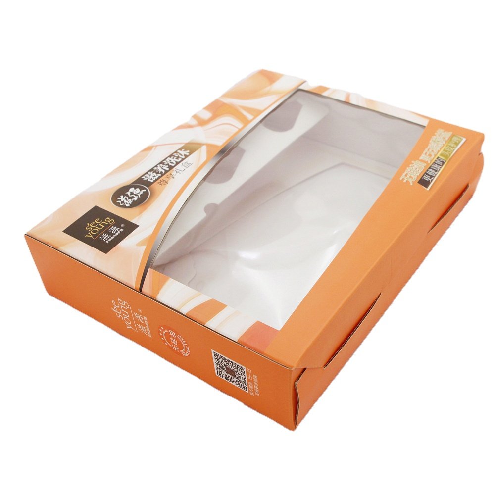 Hot Sale packaging boxes with clear window cardboard packaging box with window colour box with window