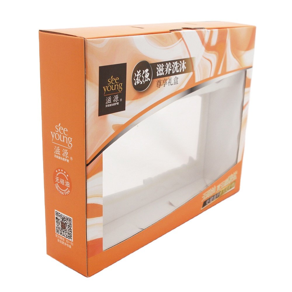 Hot Sale packaging boxes with clear window cardboard packaging box with window colour box with window