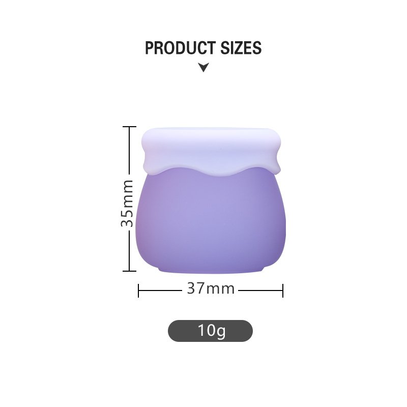 Hot Sale 10g Colorful Plastic Cosmetic Lip Balm Containers Eye Cream Lip Scrub Jar with Spoon