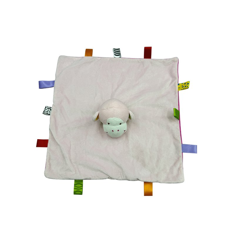 Fun Creative Soft Custom Colors Monkey Pattern Infant Grab Handkerchiefs Plush Toy For Kids Sleeping Accompaniment