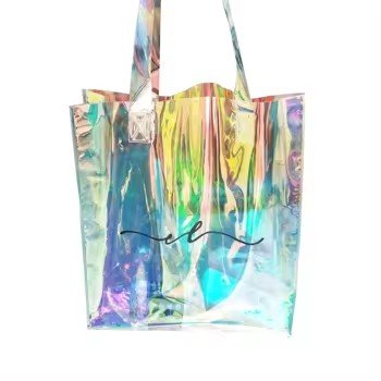 Holographic handbag Large Capacity Waterproof Custom Logo design Portable bag