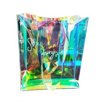 Holographic handbag Large Capacity Waterproof Custom Logo design Portable bag