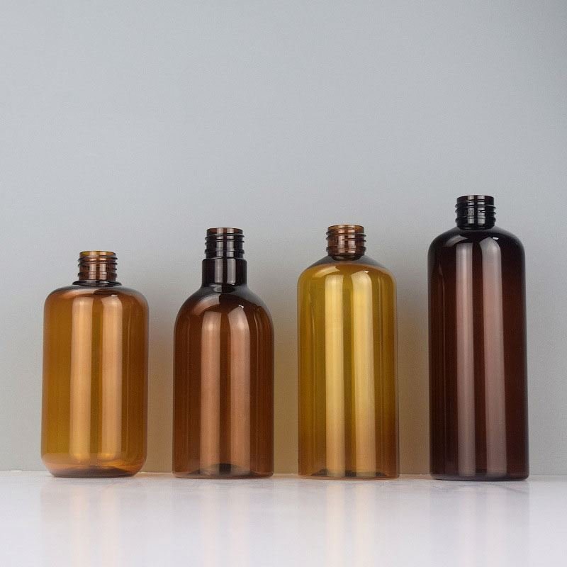 PET 300ml Brown Amber Empty Alcohol Plastic Spray Bottle Trigger Spray Bottle