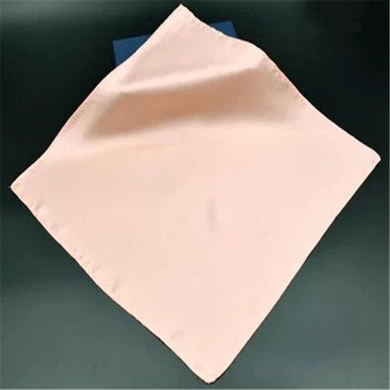 Original Trendy 100% Pure Silk Natural Safe Silk Handkerchief Plain Dyeing Holiday Elegant for Baby Home Textile Trip