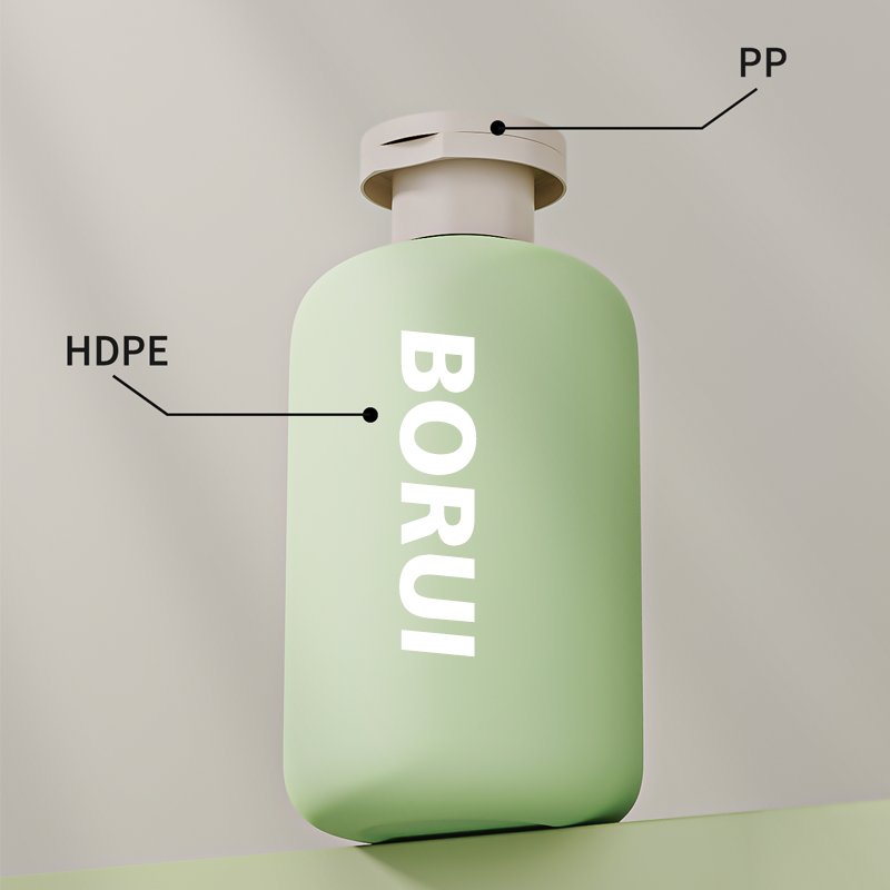 wholesale Eco-friendly luxury Shampoo And Conditioner bottle 200ml 260ml 300ml 400ml 500ml round empty HDPE plastic bottles