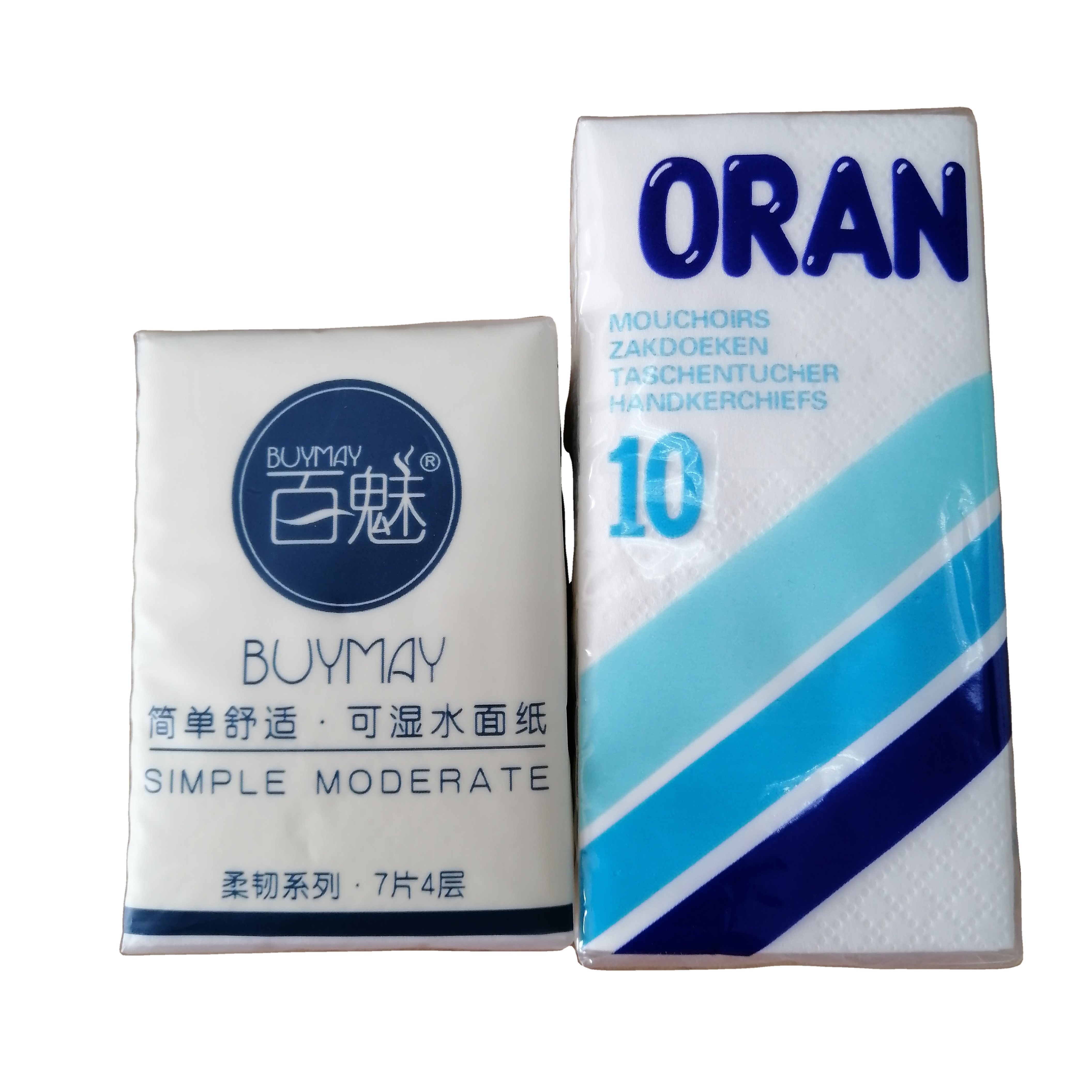 2ply 3ply Promotional Wallet Facial Tissue 10pcs for a Pack 3 Ply Tissue Pack 3 Ply Disposablpaperket Handkerchiefs 2/3/4 Ply