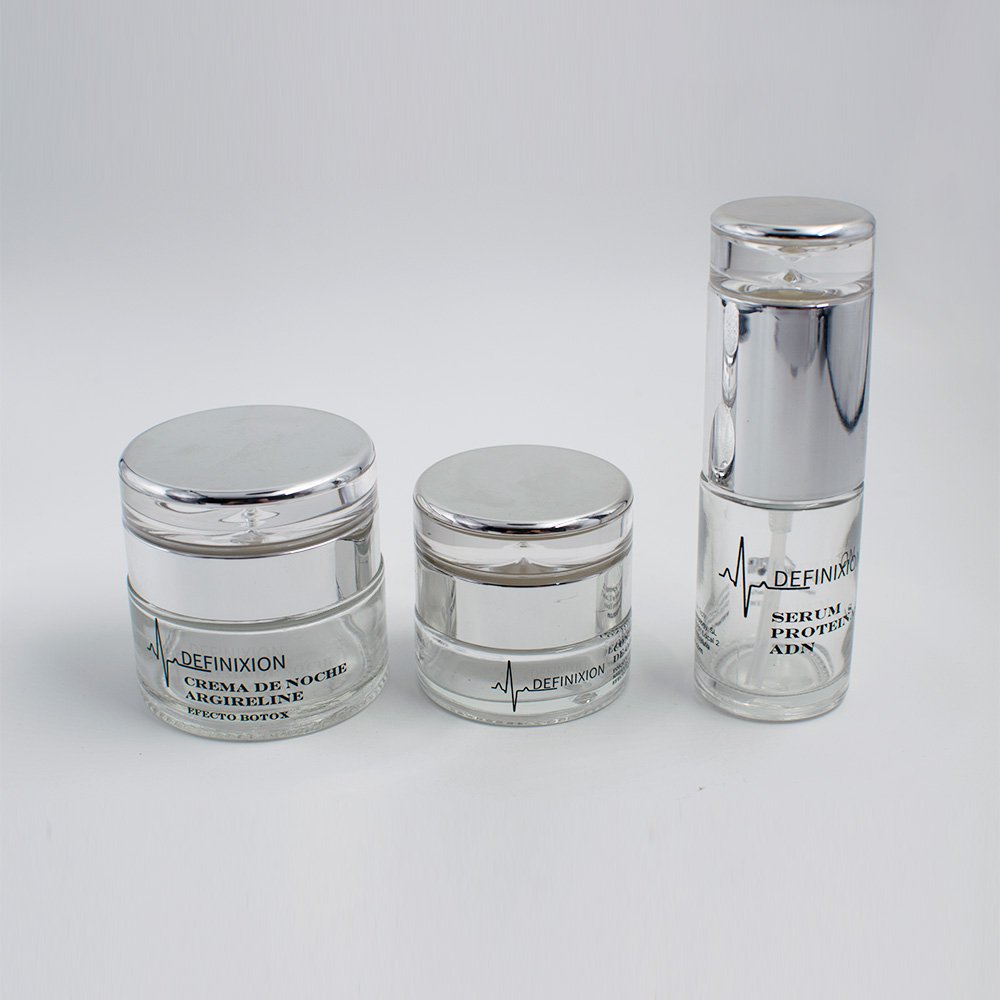 FTS High Quality New Custom Clear Cosmetic Bottle Set Spray Bottle Pump Lotion Skincare Packaging