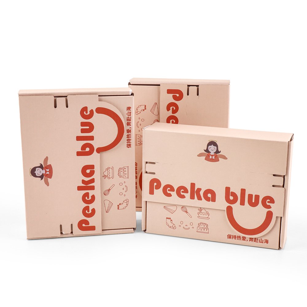 Wholesale customization Custom Private Mailing Box Personal Items Corrugated Cardboard Packaging Box With Tear Tape