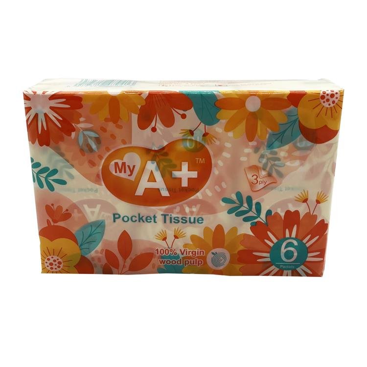 High quality 100% vigin wood pulp wallet tissue pack paper 3ply customized pocket tissue handkerchief paper