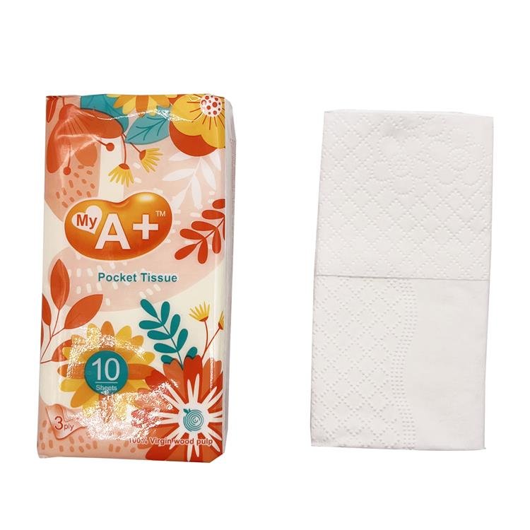 High quality 100% vigin wood pulp wallet tissue pack paper 3ply customized pocket tissue handkerchief paper