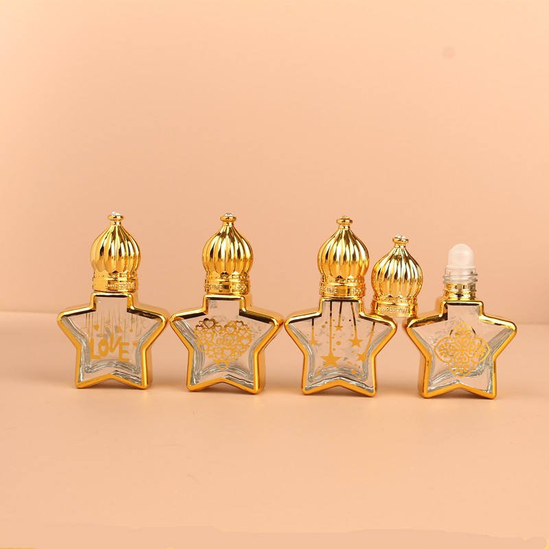 3ml 6ml 9ml 12ml Octagonal Glass Roller Bottle Mini Perfume Bottle Essential Oil Bottle