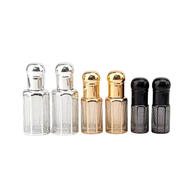 3ml 6ml 9ml 12ml Octagonal Glass Roller Bottle Mini Perfume Bottle Essential Oil Bottle