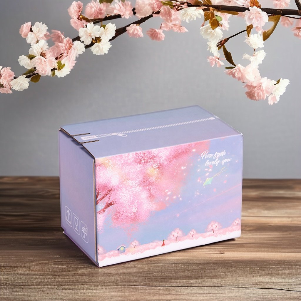 Custom Self-Adhesive Corrugated Carton Boxes with Tear Strip and Zipper Self-Sealing Mailer for Perfume Shipping